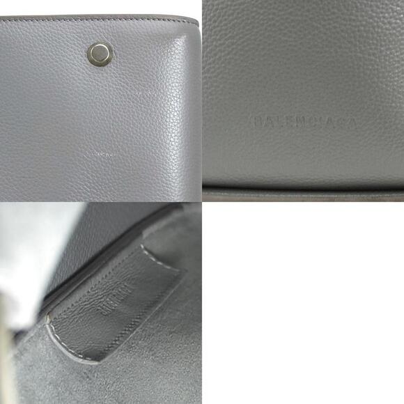 BALENCIAGA Gray Leather Shoulder Bag - Picture 5 of 5